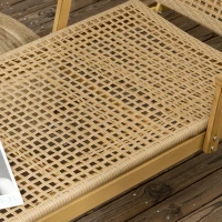 Outsunny Gartenliege, 3-stufig verstellbare Rücklehne, dekorative Rattanoptik, Aluminiumrahmen, 70 x 195 x 54 cm(m-9)