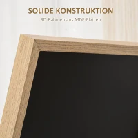 HOMCOM staande spiegel, kapspiegel, passpiegel met houtnerf(m-7)