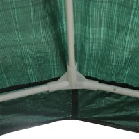 Outsunny Tenda Desmontável para Jardim com Tubo de Aço Tenda para Campismo Exterior 330x240x215 cm Verde(m-8)
