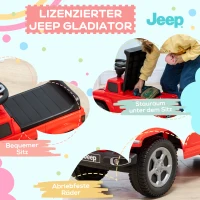 AIYAPLAY zitauto, kinderauto met claxon, kindervoertuig, rood(m-6)