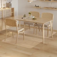 HOMCOM Tapete Protetor Retangular para Cadeira de Escritório 90x120 cm Protetor de Chão de PVC Transparente(m-2)