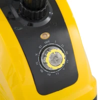 HOMCOM Ferro de Engomar a Vapor com Depósito de 1,4L e Temperatura Ajustável em 11 Níveis 26x21,5x146cm Amarelo e Preto(m-9)