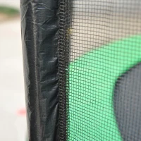 HOMCOM Rede de Segurança para Trampolim Rede de Substituição para Trampolins Ø366x180 cm Preto(m-7)