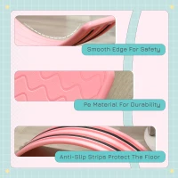 ZONEKIZ Balance Board, Kids Wobble board, for Ages 3-6 Years - Pink(m-6)