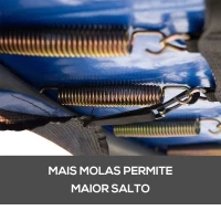 HOMCOM Rede de Segurança para Trampolim Rede de Substituição para Trampolins Ø244x180 cm Preto(m-6)