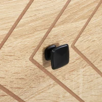 HOMCOM Cómoda com 5 Gavetas Estilo Retrô Móvel Auxiliar de Madeira para Sala de Estar Corredor 80x39,5x110 cm Madeira e Preto(m-9)