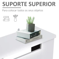 HOMCOM Cobertura de Radiador de MDF Cobertura para Radiador com Prateleira Estilo Moderno 78x19x82 cm Branco(m-5)