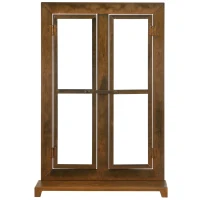 IJzeren raam van Outsunny, roestvrijstalen tralievenster 55 x 80 cm met drempel, vergrendeling(m-7)