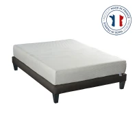 HOMCOM Ensemble matelas mémoire de forme + Sommier à lattes 5 pieds 160 x 200 - 2 personnes(m-1)