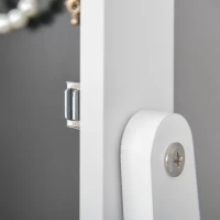 HOMCOM® SZAFKA NA BIŻUTERIĘ Z LUSTREM WEWNĘTRZNYM LED biała(m-7)