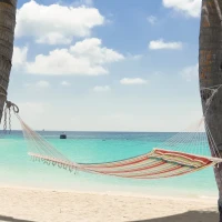 Outsunny hamak dla 2 osób z poduszką, obciążenie do 150 kg(m-2)