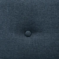 HOMCOM Canapea de 135cm pentru Dormitor, Mobilier Modern pentru Canapele cu Plus, Canapea Capitonata cu 2 Locuri cu Perne Decorative, Cadru din Lemn Masiv, Albastru Inchis(m-9)