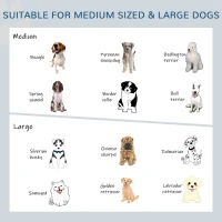 PawHut Elevated Dog Bowls with Stand, Raised Dog Feeder for Large Medium Dogs, Oak(m-6)