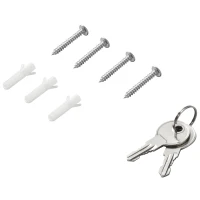 kleankin Botiquín de Medicina y Primeros Auxilios para Baño con Bloqueo y 3 Estantes con Puerta de Vidrio Templado de Acero Inoxidable 20x12x58 cm Plata(m-7)