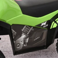 HOMCOM Toddler Kids Ride On Car Walker Foot To Floor Green/Black(m-11)