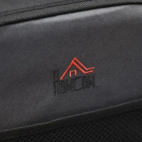 HOMCOM Baby Hiking Backpack Carrier Child Carrier with Ergonomic Hip Seat Detachable Rain Cover Adjustable Straps Stand for Toddler 6 - 36 Months Black(m-8)