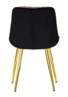 Mauro Ferretti SCAUN PARIS NEGRU/AURIU SET 2 BUC CM 51X59X79(m-2)