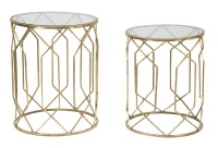 Mauro Ferretti Set din 2 masute TUNISI CM Ø 42X53-38X47(m-1)