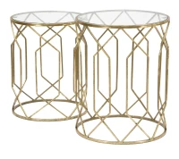 Mauro Ferretti Set din 2 masute TUNISI CM Ø 42X53-38X47(m-7)