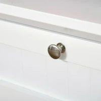 HOMCOM Mobile Dispensa Alto con 2 Armadietti, Ripiani Regolabili e Piano d'Appoggio, in MDF, 68.6x40x164 cm, Bianco(m-9)