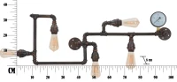 Mauro Ferretti Lampa de perete MANHATTAN cu 5 lumini CM 100X8X34(m-8)