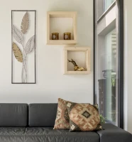 Mauro Ferretti Decoratiune de perete din lemn, frunze-A- CM 30,5X1,90X91(m-7)