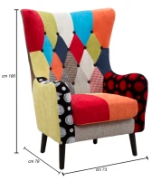 Mauro Ferretti Fotoliu IMPERIAL CM 73X79X106(m-3)