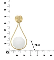 Mauro Ferretti Decoratiune GLAMMY DROP CM 24x20x52(m-7)