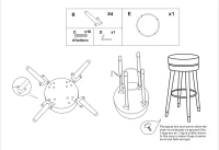 Mauro Ferretti Scaun de bar PARIS Albastru/Argintiu CM Ø 35X74(m-9)