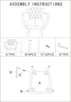 Mauro Ferretti Fotoliu Imperial cm 71X63X78(m-10)