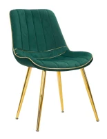 Mauro Ferretti SCAUN PARIS VERDE/AURIU SET 2 BUC CM 51X59X79(m-1)