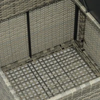 Outsunny poly rotan tuinmeubelen 8 stuks. Tuinset loungeset(m-8)