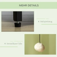 PawHut kattenkast voor kattenbak kattenbak kattenhuis kattengrot wit(m-6)