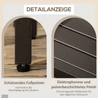 Outsunny Salontafel Houtlook Tuintafel Balkon Salontafel Staal(m-6)