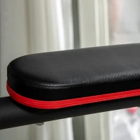 HOMCOM multifunctioneel dompelstation voor Pull-Ups Steel, zwart(m-9)