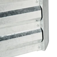 Outsunny verhoogd bed, 3-delige set plantenbak, serre met plastic hoes, hekwerk, bloembak voor klimplanten, voor tuin, terras en balkon, 53 x 53 x 90 cm(m-8)