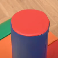 HOMCOM 7 st. Zachte bouwstenen, bouwstenenset om te klimmen, gigantische bouwstenen, kleurrijk(m-9)