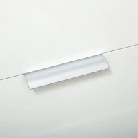 HOMCOM Aparador de Sala de Estar com 4 Gavetas de Alto Brilho Porta e Prateleiras Ajustáveis 105x35x92 cm Branco e Madeira(m-8)
