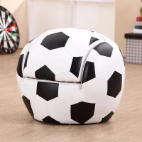 HOMCOM Kids Children Football Chair Armchair Sofa and Stool sport theme childrens playroom Fanatic(m-5)
