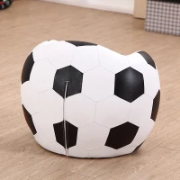 HOMCOM Kids Children Football Chair Armchair Sofa and Stool sport theme childrens playroom Fanatic(m-6)