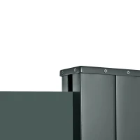 Outsunny 3x2m Retractable Sun Side Awning Screen Fence Patio Garden Wall Balcony Screening Panel Outdoor Blind Privacy Divider, Grey(m-8)