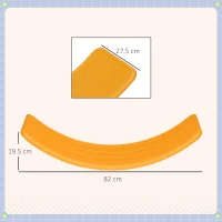 ZONEKIZ Balance Board Kids Wobble Board, Stepping Stone, Montessori Toy for Children, Nursery Toy, for Ages 3-6 Years, 82 x 27.5 x 19.5cm - Orange(m-3)