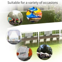 Outsunny Garden Gazebo Marquee Party Wedding Tent Canopy (9m x 3m) - White(m-7)