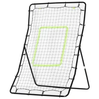 HOMCOM Plasa Elastica Elastic pentru Fotbal și Rugby Portabil, 90x80x140cm(m-1)
