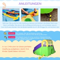 Outsunny Dmuchany Zamek z Wodnym Parkiem Rozrywki XXL - Ogrodowa Zabawa dla Dzieci(m-6)