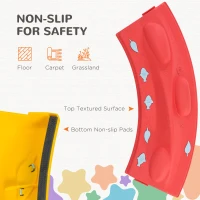 ZONEKIZ Kids Balance Beam, Kids 6 Pieces Stepping Stones Obstacle Course, for Ages 3-8 Years - Multicoloured(m-6)
