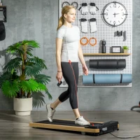 SPORTNOW Tapis de course tapis de marche électrique avec télécommande 0,5 à 6 km/h 12 programmes prédéfinis 120 x 54 x 15 cm noir(m-2)