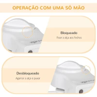 PawHut Barreira de Segurança para Cães Extensível 0-150cm Porta de Proteção Retrátil para Animais de Estimação 165x10,7x85cm Branco(m-4)