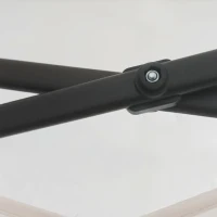 Outsunny Faltpavillon mit Seitenwänden Weiß 3,25 x 3,25 x 2,65 m(m-8)