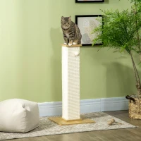 PawHut Scratching Post, 80 cm, with Play Ball, Scratching Post Made of Sisal Rope(m-10)
